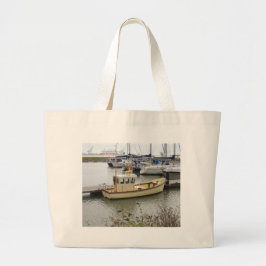 Moderne boot traditionele stijl grote tote bag