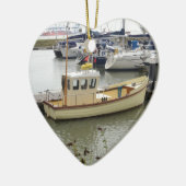 Moderne boot traditionele stijl keramisch ornament (Links)