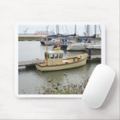 Moderne boot traditionele stijl muismat (Met muis)