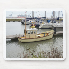 Moderne boot traditionele stijl muismat