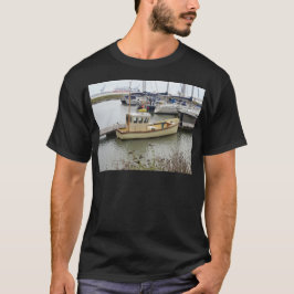 Moderne boot traditionele stijl t-shirt