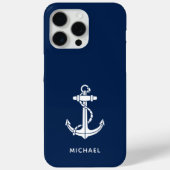 Moderne bootanker minimalistische aangepaste swag Case-Mate iPhone case (Achterkant)