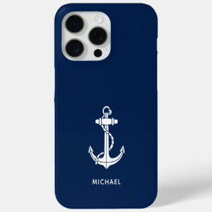 Moderne bootanker minimalistische aangepaste swag iPhone 15 pro max hoesje