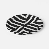 Moderne bord van zwart-witvaste strepen (Gekanteld)