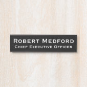 Moderne Bord voor zwarte en witte hanging van de n Deurbordje (Voorkant)