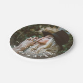 Moderne borden van fotoelegant afstuderen papieren bordje (Gekanteld)