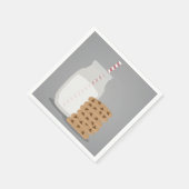 Moderne Borden voor melk en koekjes Servet (Hoek)