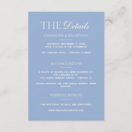 Moderne Border Elegantie Trouwkaart Detailkaart Informatiekaartje