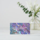 Moderne Bornite Peacock Ore Stone gesimuleerd Visitekaartje (Staand voorkant)