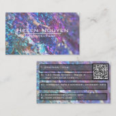 Moderne Bornite Peacock Ore Stone gesimuleerd Visitekaartje (Voorkant / Achterkant)