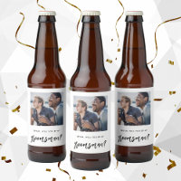 Moderne borst... ben jij mijn Groomsmanvoorstel?