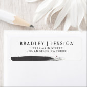 Moderne borstel bruiloft labels (Insitu)