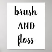 Moderne borstel- en dampafdruk poster (Voorkant)