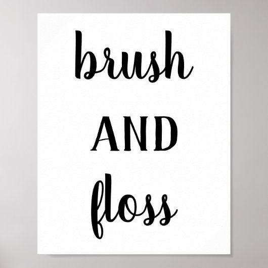 Moderne borstel- en dampafdruk poster (Voorkant)