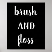 Moderne borstel- en dampafdruk poster (Voorkant)