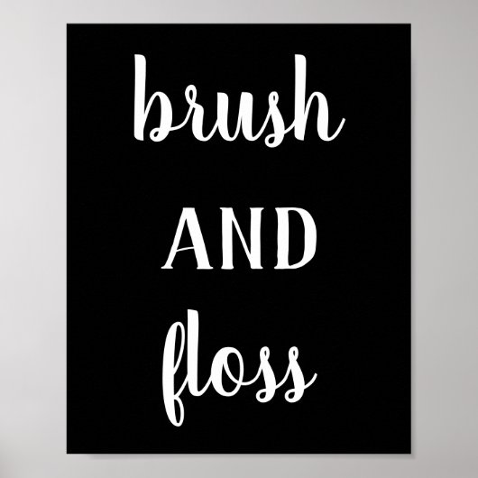 Moderne borstel- en dampafdruk poster (Voorkant)