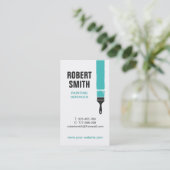 Moderne borstel en verf Verticaal Visitekaartje (Staand voorkant)