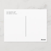 Moderne borstel kalligrafie bruiloft dank u briefkaart (Achterkant)