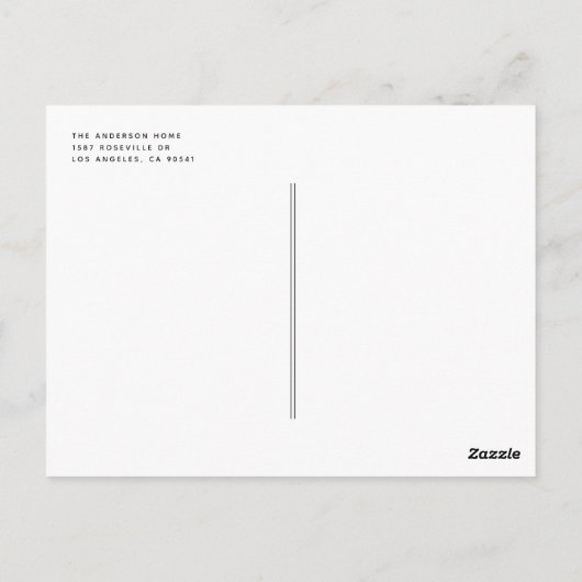 Moderne borstel kalligrafie bruiloft dank u briefkaart (Achterkant)