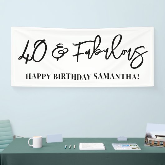 Moderne Borstel Schrift 40 en Fabulous Spandoek (Beurs)