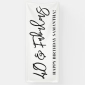 Moderne Borstel Schrift 40 en Fabulous Spandoek (Verticaal)