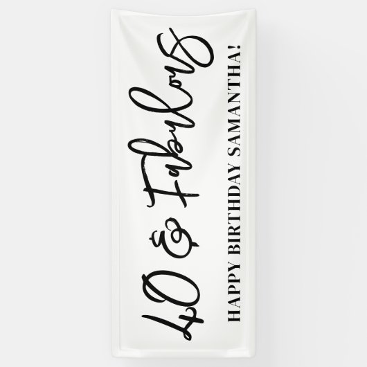 Moderne Borstel Schrift 40 en Fabulous Spandoek (Verticaal)