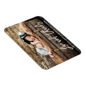 Moderne Borstel Schrift Nieuwe Baby Liefde en Dank Magneet (Rechterzijde)