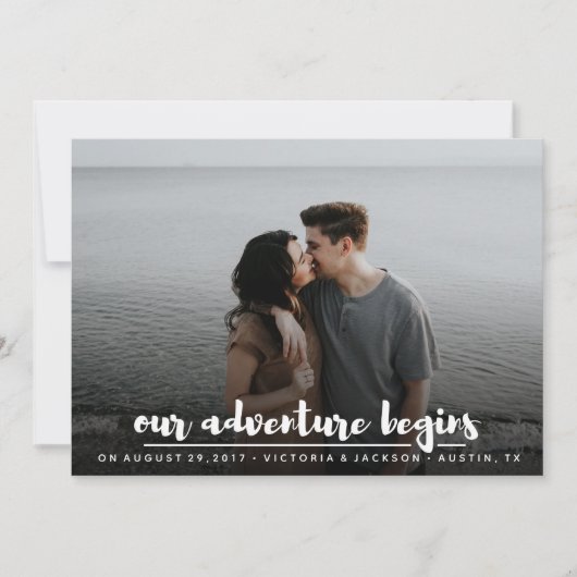 Moderne borstelfoto ons avontuur op maat (Voorkant)