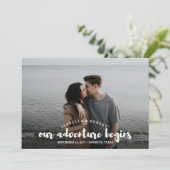 Moderne borstelfoto ons avontuur op maat (Staand voorkant)