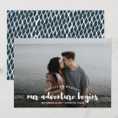 Moderne borstelfoto ons avontuur op maat (Voorkant / Achterkant)