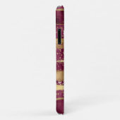 Moderne borstelstreken met borstel en goudkleurig Case-Mate iPhone case (Achterkant/rechts)