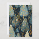 Moderne Bos Aangepaste Kerstmis Fotoboog Feestdagenkaart (Achterkant)