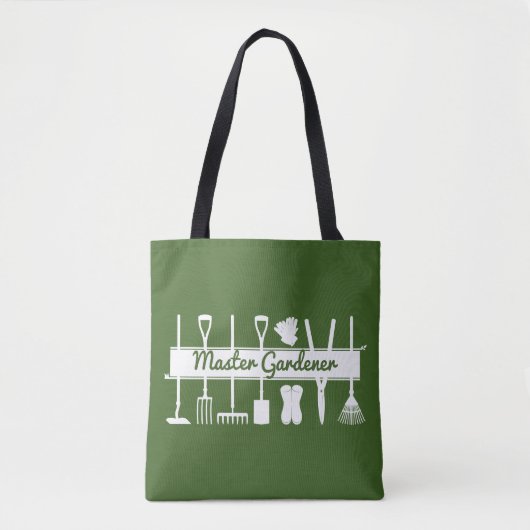 Moderne Bos Groene Meester Tuinman Tote Bag (Voorkant)