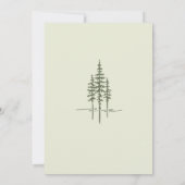 Moderne Bos Huwelijk Rustieke Trouwkaart Save the  Date (Achterkant)