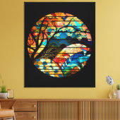 MODERNE BOS JAPANSE KUNSTSTIJL CANVAS AFDRUK (Insitu (Woonkamer))