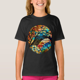 MODERNE BOS JAPANSE KUNSTSTIJL T-SHIRT