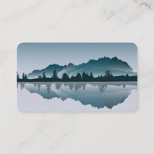 Moderne bosareaal in bergen Hartelijk dank Informatiekaartje (Achterkant)