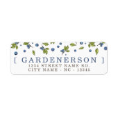 Moderne bosbessen etiket (Voorkant)