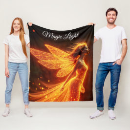 Moderne bosbrandwezens vliegen kleurrijke fee fleece deken