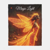 Moderne bosbrandwezens vliegen kleurrijke fee fleece deken (Voorkant)