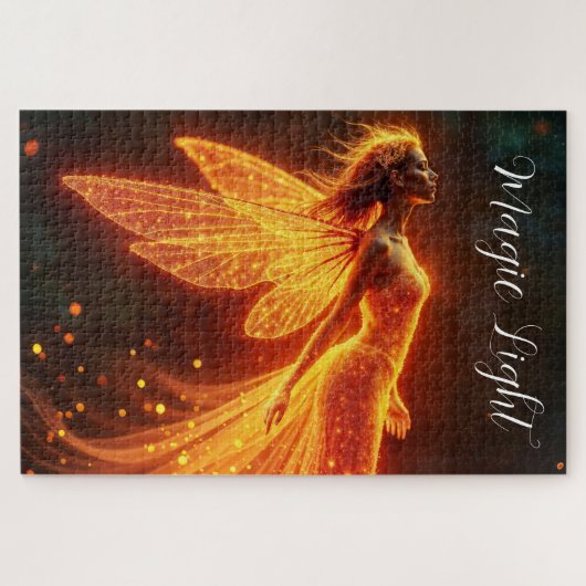 Moderne bosbrandwezens vliegen kleurrijke fee legpuzzel (Horizontaal)