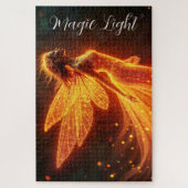 Moderne bosbrandwezens vliegen kleurrijke fee legpuzzel (Verticaal)