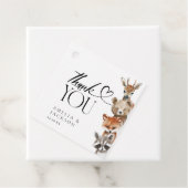 Moderne bosdieren bedankt bedankjes labels (In situ)