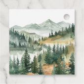 Moderne bosdieren bedankt bedankjes labels (Achterkant)