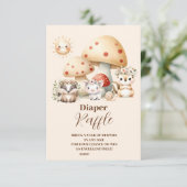 Moderne bosdieren Bos Jongen Diapper Raffle Informatiekaartje (Staand voorkant)