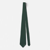 Moderne bosgroene initiële minimalistische monogra stropdas (Voorkant)