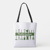 Moderne bosgroene Master Gardener Tote Bag (Achterkant)
