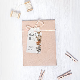 Moderne bossen schattige dieren dank u cadeaulabel