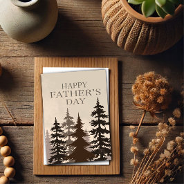 Moderne Bossen Vaderdag Boom Inspiratie Kaart