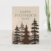 Moderne Bossen Vaderdag Boom Inspiratie Kaart (Voorkant)
